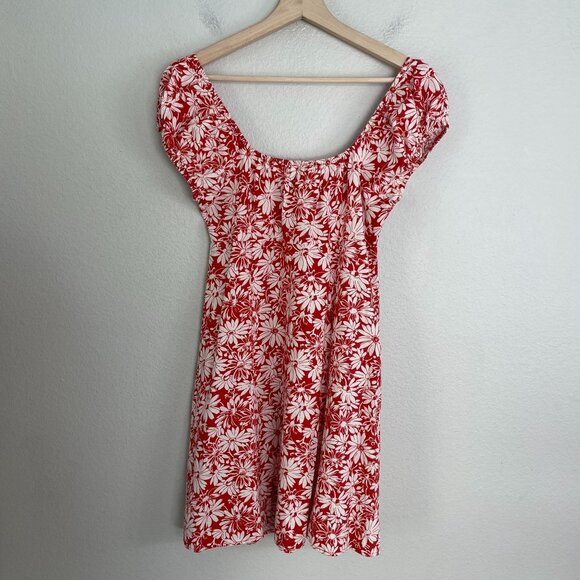 NEW Madewell Womens 4 Blake Cap Sleeve Button Down floral Retro Mini Dress - Picture 8 of 8